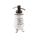 Gedy Amelie Zeepdispenser Keramisch, Wit, 7,5 x 7,5 x 19 cm
