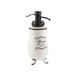 Gedy Amelie Zeepdispenser Keramisch, Wit, 7,5 x 7,5 x 19 cm