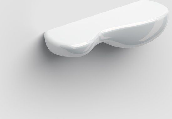 Clou Cliff planchet - 19x6.4x5cm - Wit hoogglans keramiek