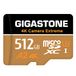 GIGASTONE 512GB micro SDXC UHS-I A2 U3 geheugenkaart