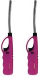 Flame Classics Briquet BBQ/cuisine long flexible - 2x - rose - 27 cm