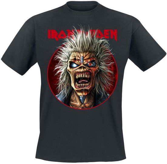 Iron Maiden Portrait Ed Crop Circle Heren T-shirt - zwart - M