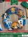 Bucilla Stad Bethlehem Krans Vilt Applique Kit, meerkleurig, 29,84 x 22,86 x 4,57 cm