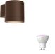 Philips Hue Fylx Wandlamp voor Buiten Down (Bruin)