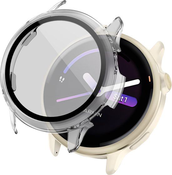 imoshion Ploonk B.V. Screenprotector - Geschikt voor Garmin Vivoactive 6 - Full Cover Hard Case - Transparant
