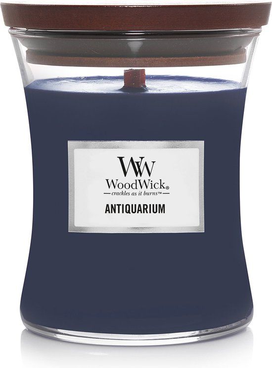 WoodWick Hourglass Medium Geurkaars - Antiquarium - 60 branduren