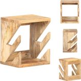 vidaXL Wand skateboardhouder 25x20x30 cm massief mangohout