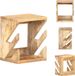vidaXL Wand skateboardhouder 25x20x30 cm massief mangohout