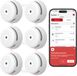 X-sense XS01-M Slimme rookmelder met WiFi - 6 Rookmelders - Link+ Pro - Draadloos RF koppelbaar – Smart Home - Brandalarm