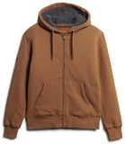 Superdry Hoodie met rits en borgvoering Heren Caramel Brown S