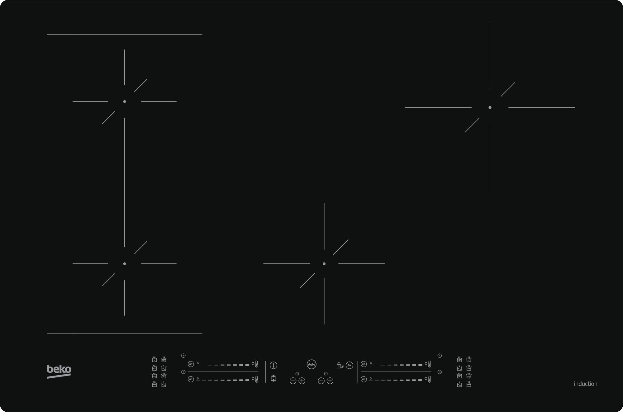 Beko HII84540IFT - Inductiekookplaat - 8690842733116