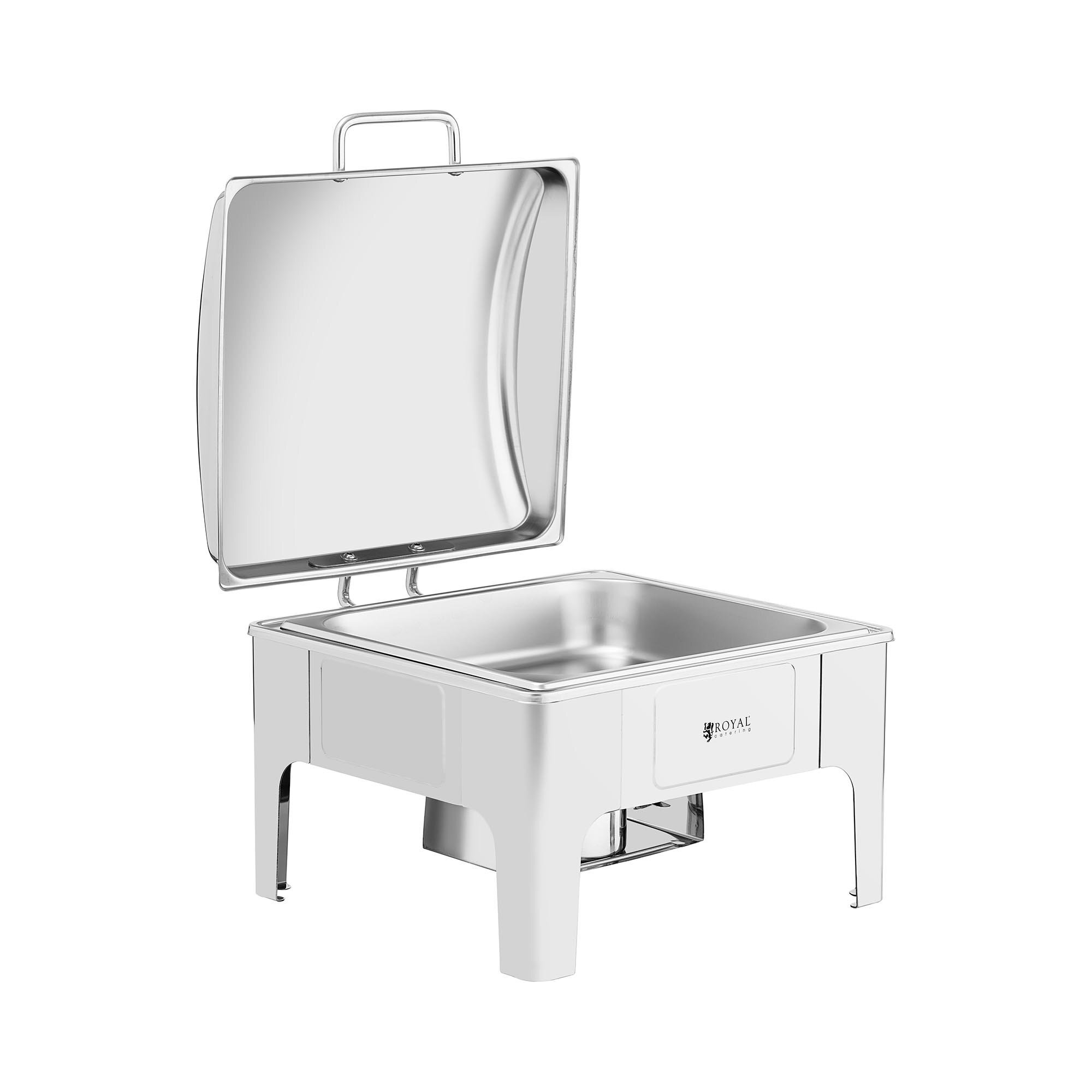 Royal Catering Chafing dish - GN 2/3 - - 5.3 L - 1 Brandstofcel - halfrond