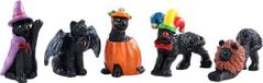 Lemax Halloween Cats, Set Of 5