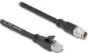 DeLOCK 80579 câble réseau Noir 2 m Cat5e S/FTP (S-STP) Rond