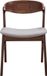 Selsey Panize - Houten stoel - Noten/beige