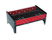 Camp Gear - Barbecue - Compact - Houtskool - Zwart/Rood