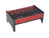 Camp Gear Compact Charcoal Barbecue - Black/Red