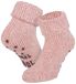 Apollo Wollene Damen Haussocken mit Anti-Rutsch – Antikes Rosa – 35-38