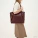 Zebra Trends Sofie Laptoptas - 15.6 inch - Shopper - Laptopvak - Ritsvak - Bag Charm - Dames Werktas - Bordeaux rood