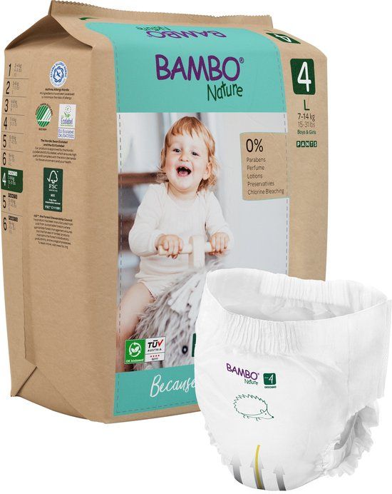Bambo Nature Luierbroekjes Maat 4 (7-12 kg) 20 stuks