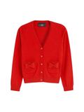 Next - Meisjes - Schoolvest met zakken van katoenrijk materiaal - Rood
