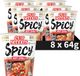 Nissin Cup Noodles - Hot Chili Spicy Noedels - Instant Noodles - Vegan - 8 stuks