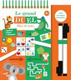 Le grand duel 4+: Bloc de jeux, avec 2 feutres effaçables