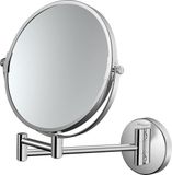 Merkloos / Sans marque Logis Universal Wandmontage cosmeticaspiegel - draaibare scheerspiegel - make-upspiegel chroom
