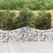 Maison Exclusive - Geknoopte gaasbakken, 3 stuks, 200x30x60/80 cm, verzinkt staal