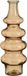 Mica Decorations Vase Sira - verre transparent - brun - D14,5 x H40 cm