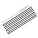 Cilio Drinkrietjes STEEL PICCOLO 14 cm, set van 4, extra breed, cocktaildrinkrietje, roestvrij staal, incl. reinigingsborstel