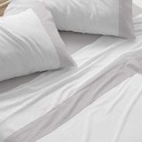 Burrito Blanco Beddengoed van katoenflanel, 150 cm breed bed (+ beschikbare maten), design 573, grijs (150 x 190/200 cm)