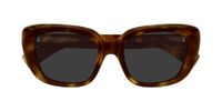 Saint Laurent SL 857 Lunettes de Soleil Femme Havane Oeil de Chat Gris 53mm