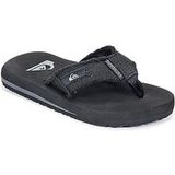 Quiksilver Monkey Abyss Youth Jongens Slippers - Black/Brown - Maat 28