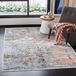 SAFAVIEH Shivan Collectie Hedendaags laagpolig tapijt, grijs en roze, 91 x 152 cm