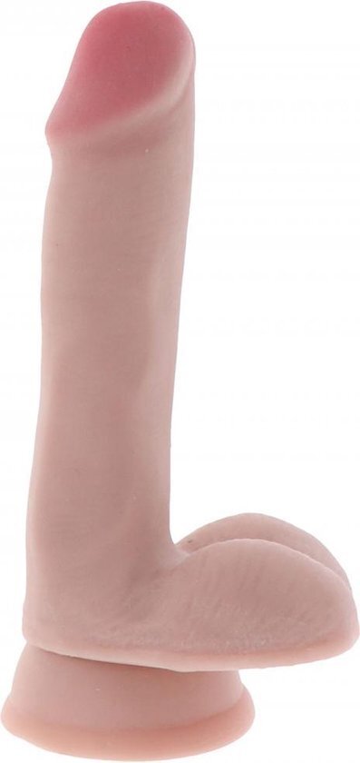 ToyJoy Zachte Dubbel Gelaagde Dildo 17cm met ballen