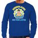 Bellatio Decorations Apres ski sweater voor heren - Buddha says ski you later - blauw - wintersport XL