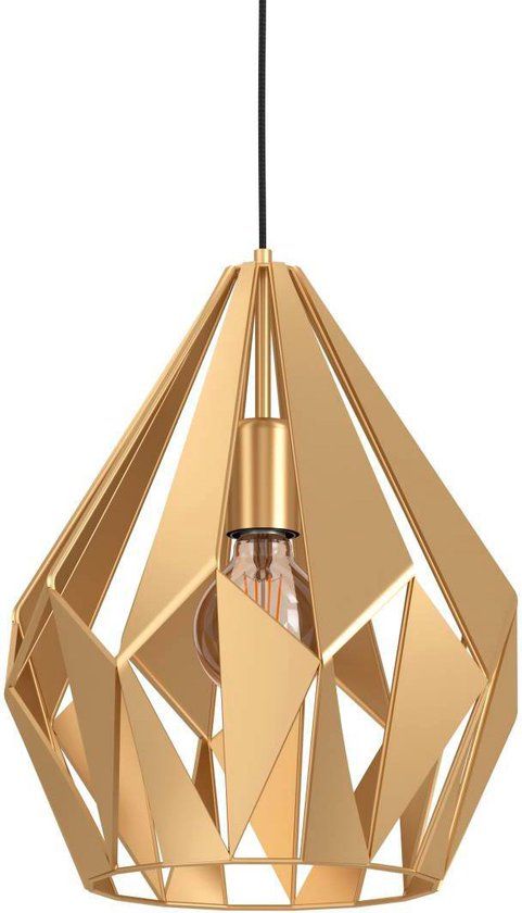 EGLO Carlton Hanglamp - Ø 31 cm - Goud - E27