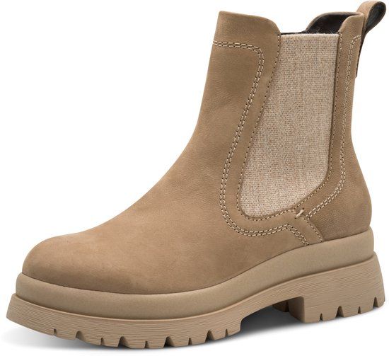 Tamaris Dames Chelsea Boots Leer Bruin 40