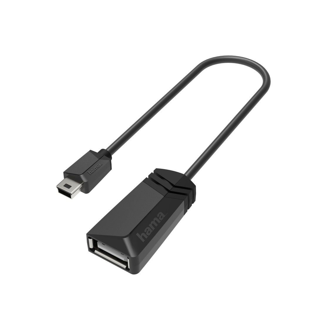 Hama USB 2.0 Mini-USB naar USB-A kabel - 0.48 Gbit/s - Zwart