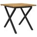 vidaXL Eettafel met levendige rand 90 x 90 x 75 cm Massief Acacia Hout