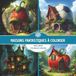 Maisons fantastiques à colorier: Livre de Coloriage Pour Adultes, Dessins Inspirants pour une Détente Féérique, Anti-Stress, Art-thérapie, Zen