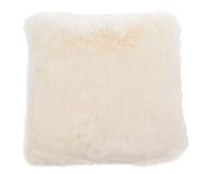 Gözze Woonkussenhoes, kunstbont in luxe bontlook, design ijsbeer, 50 x 50 cm - crèmewit/beige