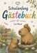 Gästebuch Einschulung Thema Capybara: A5, blanko Seiten zum selbst gestalten, für Glückwünsche und Erinnerungen