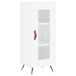 vidaXL Dressoir Hoogglans Wit Houtvezel 34,5x34x90 cm