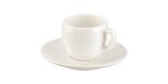 Tescoma Crema Espresso Kopje met Schotel - Wit