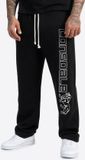 Lonsdale Stonesfield joggingbroek voor heren, regular fit, katoen, zwart, maat XL