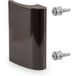 Gedotec Poignée de porte de balcon DE LUXE en aluminium, 82x49 mm, brun