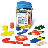 Learning Resources 1 cm Houten Patroon Blokken 250-Stuks Set