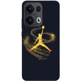 Oppo Hoesje voor Oppo Reno 13 Pro 5G met Jordan-logo en gouden accenten